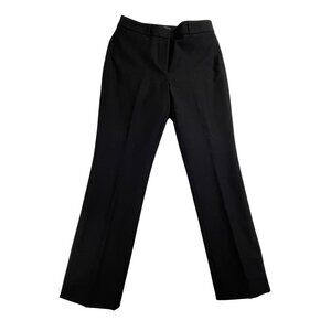 White House Black Market Women Black Cotton/Polyester Slim Trousers Pants Size 6